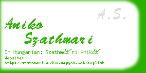 aniko szathmari business card